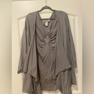 Chelsea Studios Gray Tunic - 2X